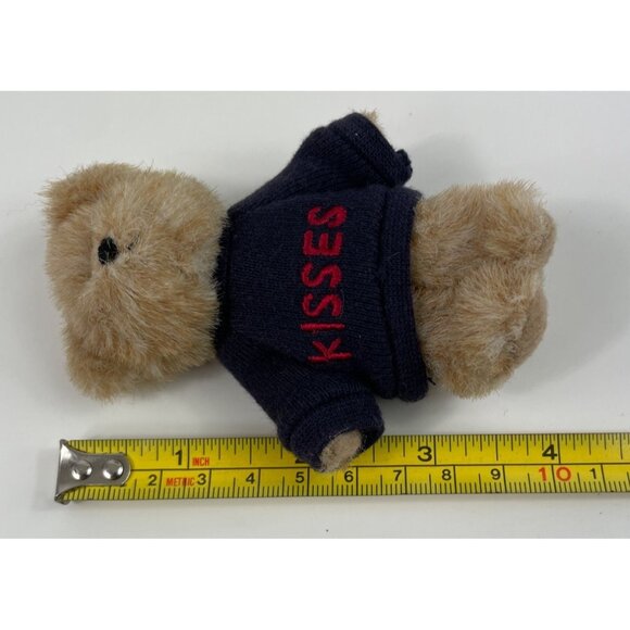 Boyds Bear Plush Bear 4" Mini Message Thinkin of Ya Kisses Blue Sweater - Picture 9 of 9